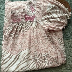 Johnny Was Pink and Cream Camisole